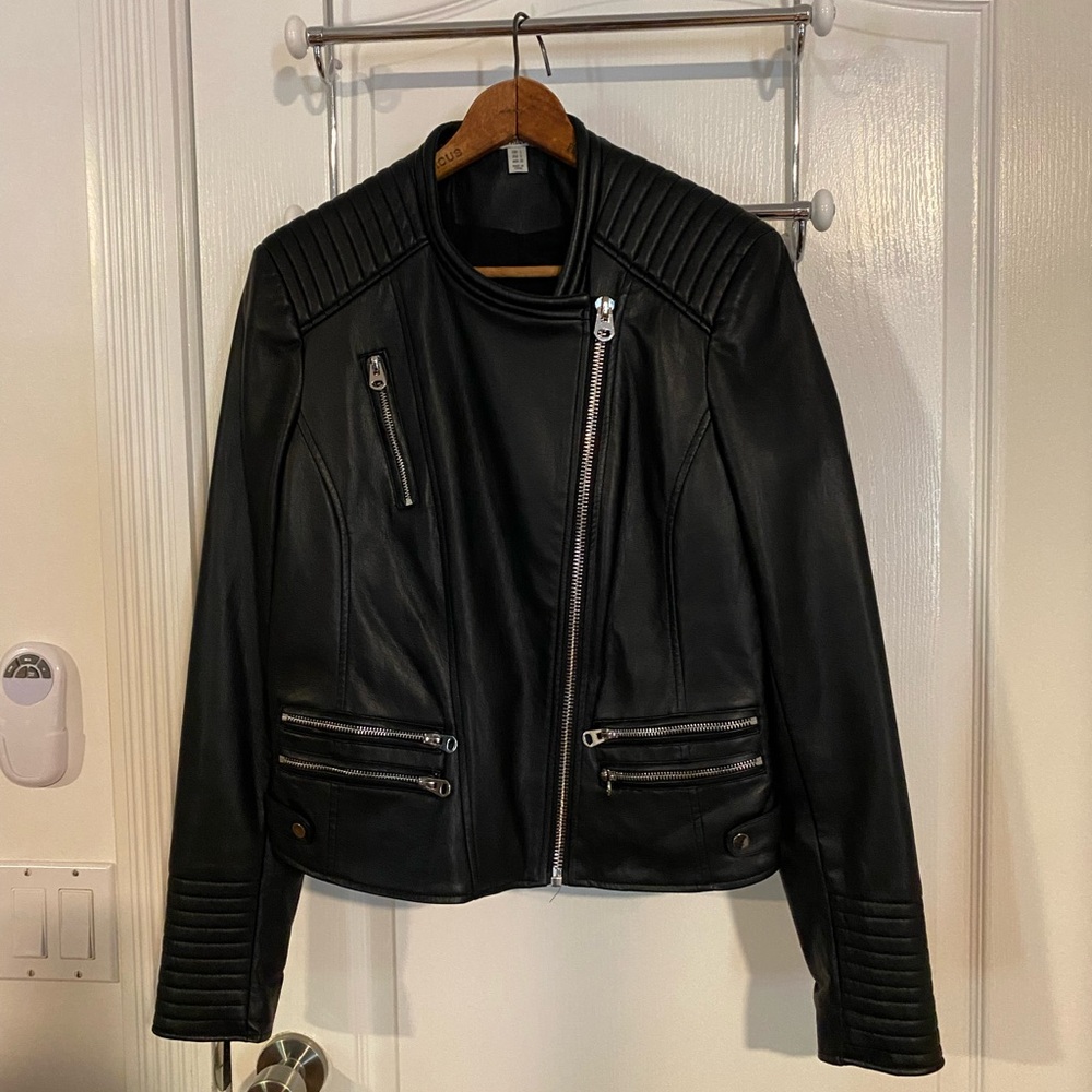 Black Faux Leather Jacket